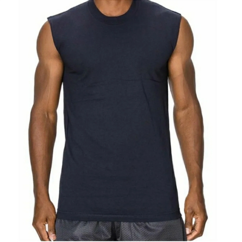 Men's Navy Muscle Tank